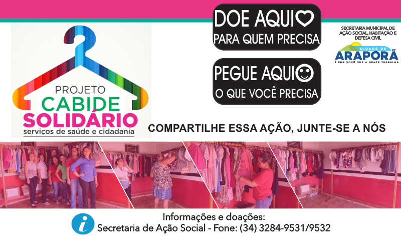 Imagem destaque notícia CABIDE SOLIDÁRIO