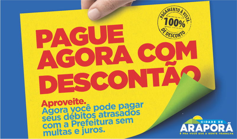 Imagem destaque notícia NEGOCIAÇÃO DE DÉBITOS MUNICIPAIS ACABA HOJE (30)