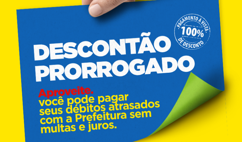 Imagem destaque notícia PREFEITURA PRORROGA PRAZO PARA NEGOCIAÇÃO DE DÉBITOS MUNICIPAIS