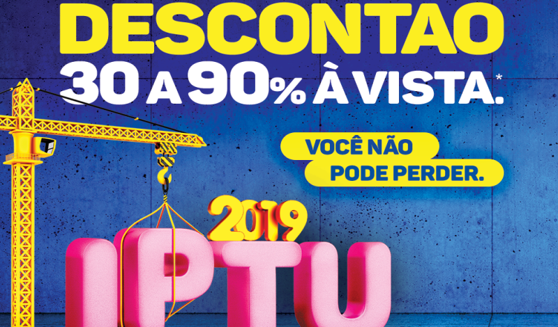 Imagem destaque notícia PAGAMENTO DO IPTU COM DESCONTO SÓ ATÉ O DIA 21