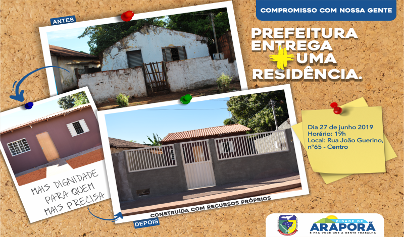 Imagem destaque notícia O PROJETO CONSTRUINDO ARAPORÃ NÃO PARA