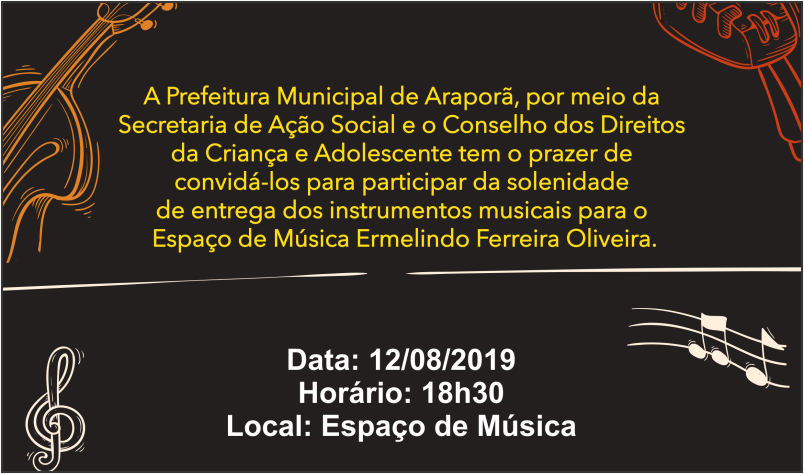 Imagem destaque notícia NOVOS INSTRUMENTOS PARA A ESPAÇO DE MÚSICA