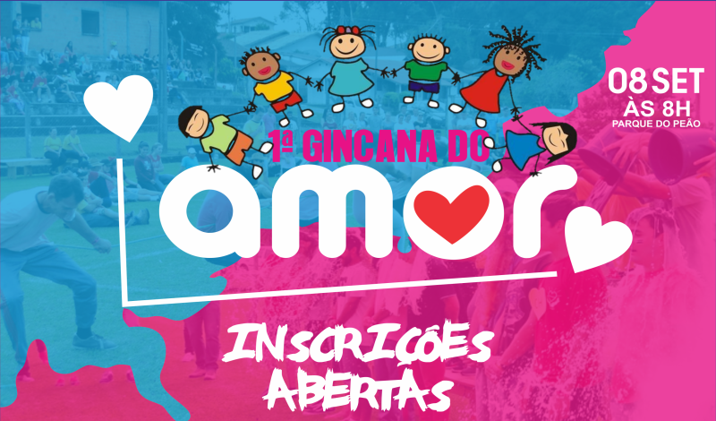 Imagem destaque notícia TERMINA NESTA QUARTA AS INSCRIÇÕES PARA A 1ª GINCANA DO AMOR
