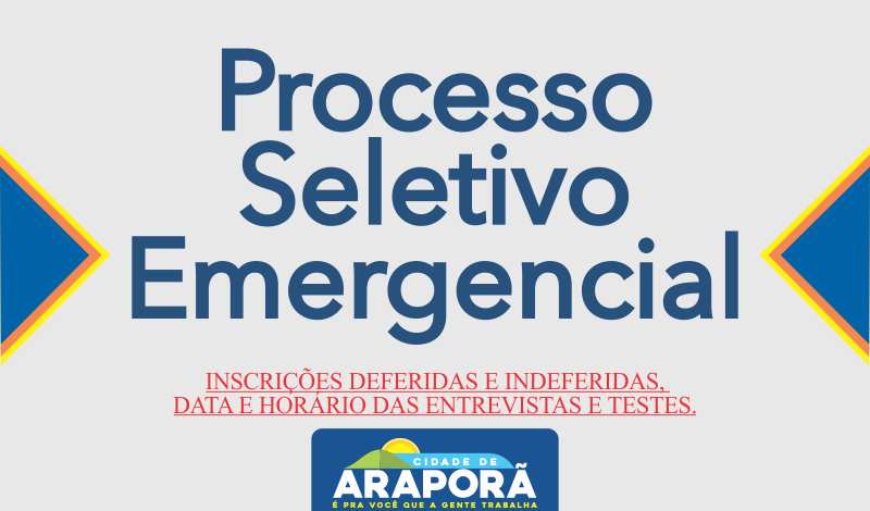 Imagem destaque notícia  EDITAL Nº 02/2019 – DIVULGA AS INSCRIÇÕES DEFERIDAS E INDEFERIDAS, DATA E HORÁRIO DAS ENTREVISTAS E TESTES.