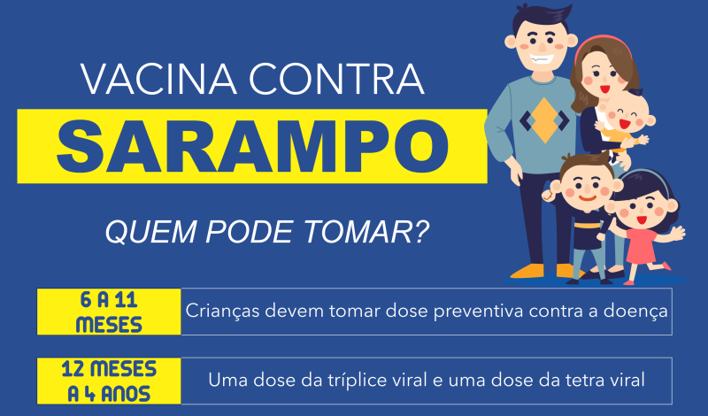 Imagem destaque notícia SAÚDE ALERTA PARA IMPORTÂNCIA DE VACINAR CONTRA O SARAMPO