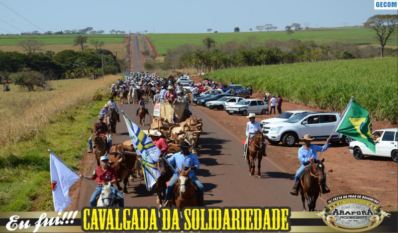 Imagem destaque notícia Cavalgada da Solidariedade abre programação da Festa do Peão de Boiadeiro