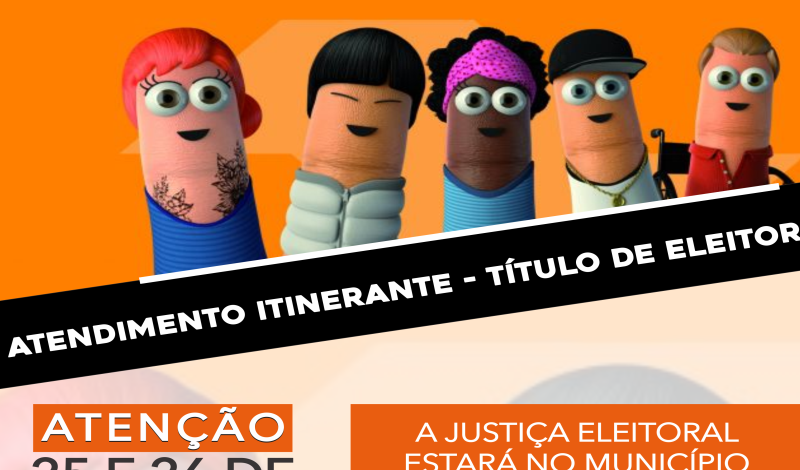 Imagem destaque notícia ATENDIMENTO ITINERANTE - TÍTULO DE ELEITOR