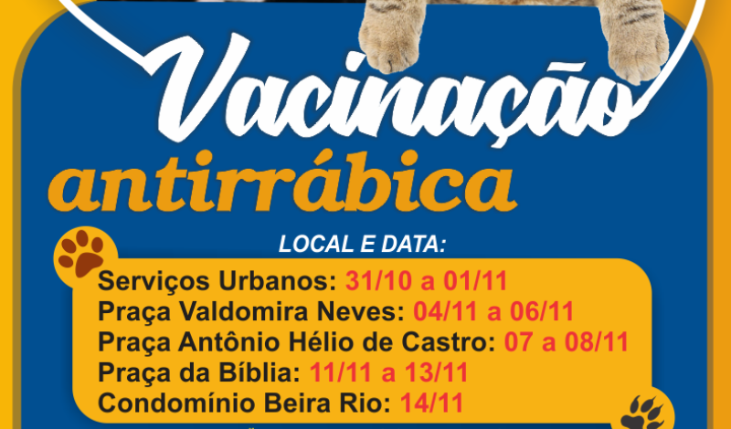 Imagem destaque notícia ARAPORÃ COMEÇA A VACINAR CÃES E GATOS CONTRA A RAIVA