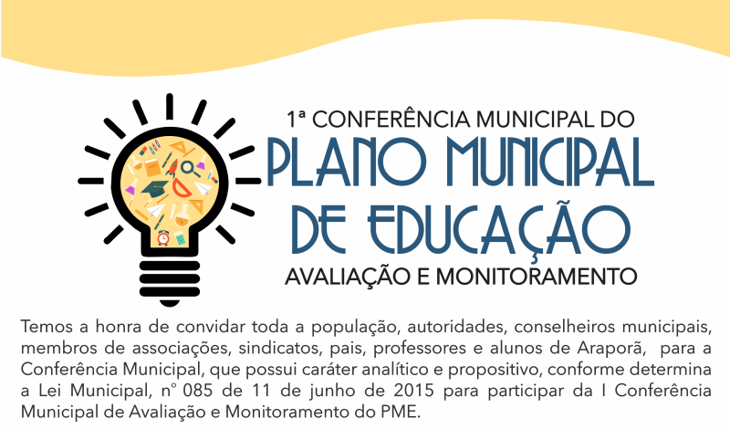 Imagem destaque notícia ARAPOR&Atilde; DISCUTE METAS DO PME EM CONFER&Ecirc;NCIA DA EDUCA&Ccedil;&Atilde;O