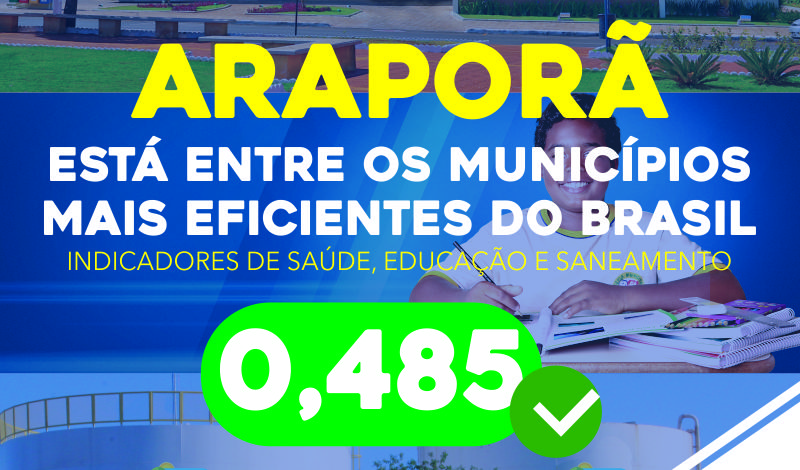 Imagem destaque notícia ARAPORÃ É EXEMPLO DE EFICIÊNCIA NOS SERVIÇOS PÚBLICOS