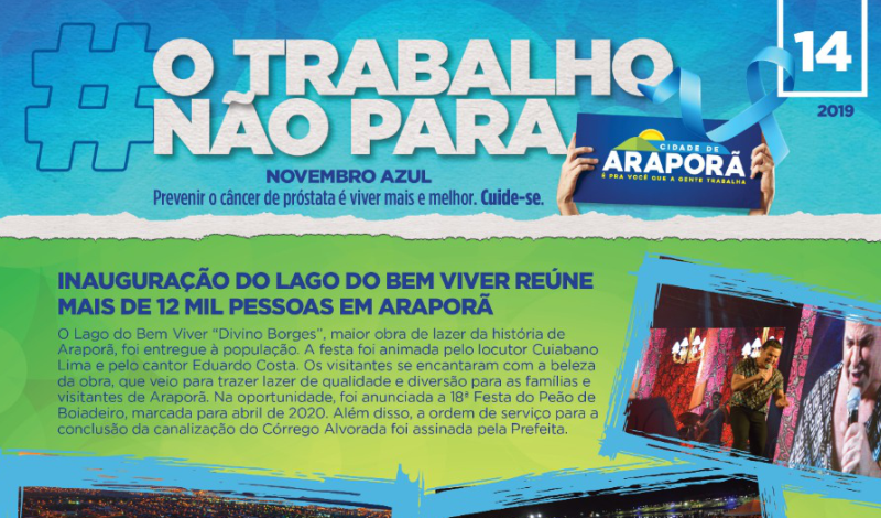 Imagem destaque notícia O informativo "O trabalho não para"