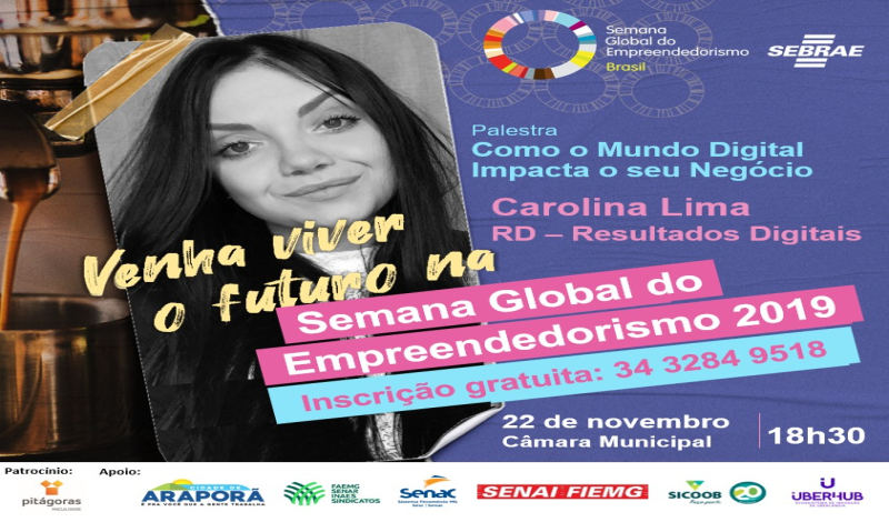 Imagem destaque notícia PREFEITURA DE ARAPORÃ APOIA A SEMANA GLOBAL DO EMPREENDEDORISMO