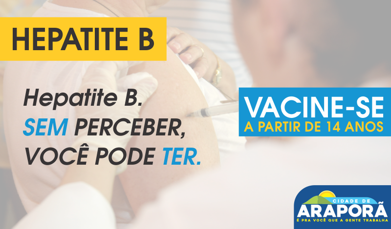 Imagem destaque notícia Vacinação contra a Hepatite B acontecerá no sábado
