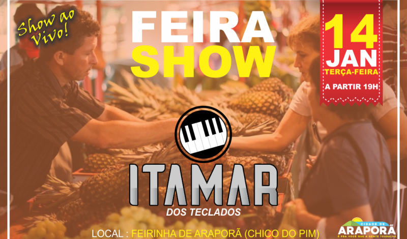 Imagem destaque notícia PREFEITURA E SEAGRO REALIZAM HOJE MAIS UMA EDIÇÃO DO FEIRA SHOW