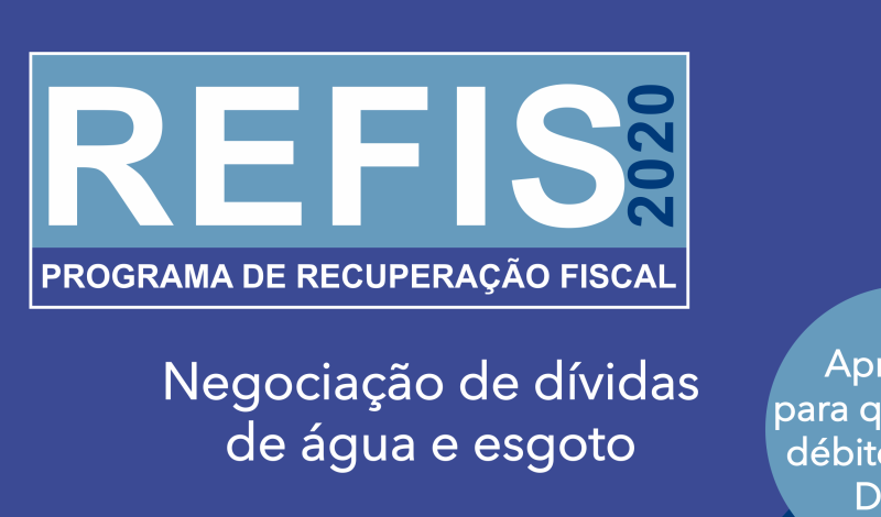 Imagem destaque notícia PREFEITURA E DMAE LANÇAM CAMPANHA DE REGULARIZAÇÃO DO REFIS DE ÁGUA E ESGOTO