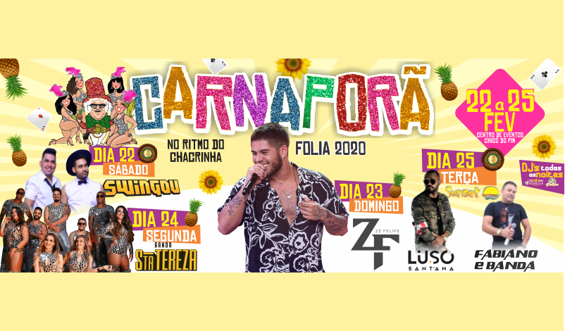 Imagem destaque notícia CARNAPORÃ FOLIA 2020 – NO RITMO DO CHACRINHA