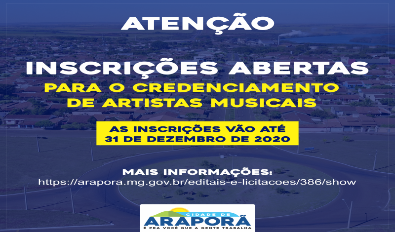 Imagem destaque notícia PREFEITURA ABRE CREDENCIAMENTO PARA MÚSICOS