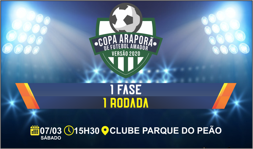 Imagem destaque notícia COMPETIÇÕES DA COPA ARAPORÃ DE FUTEBOL AMADOR SE INICIAM NESTE SÁBADO