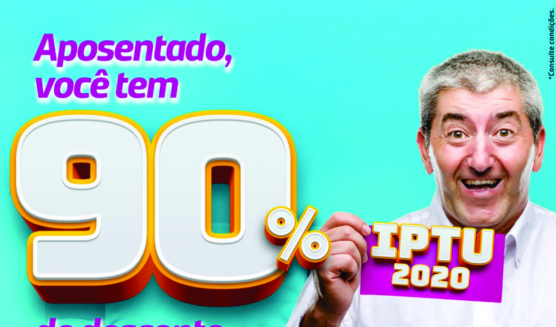 Imagem destaque notícia APOSENTADOS TÊM DESCONTO ESPECIAL NO IPTU