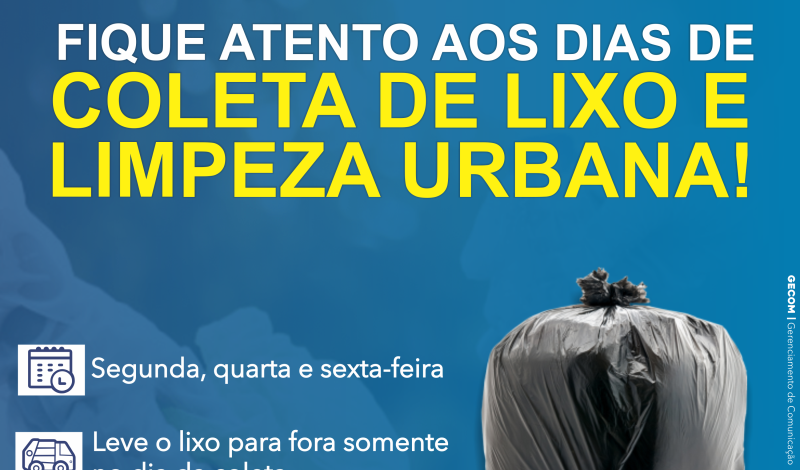 Imagem destaque notícia COLETA DE LIXO SOFRE ALTERAÇÃO DEVIDO À PANDEMIA DO COVID-19