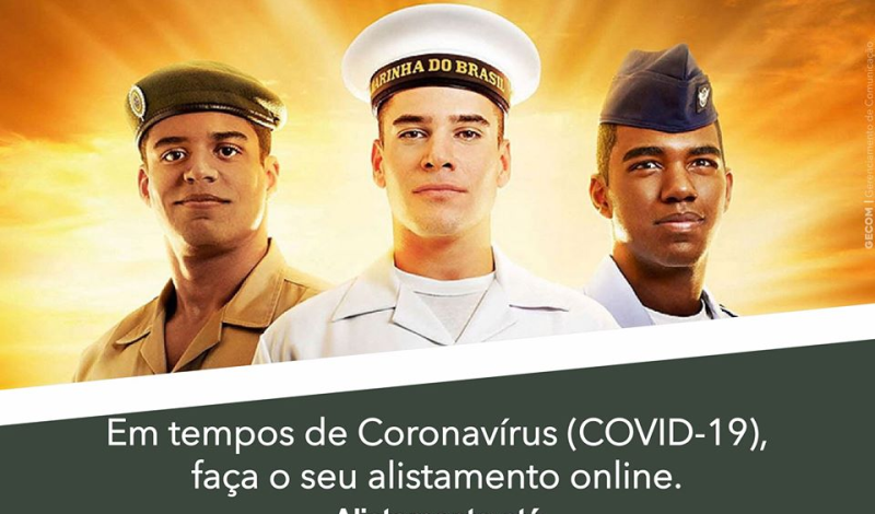 Imagem destaque notícia PRAZO PARA O ALISTAMENTO MILITAR 2020 TERMINA EM 30 DE JUNHO