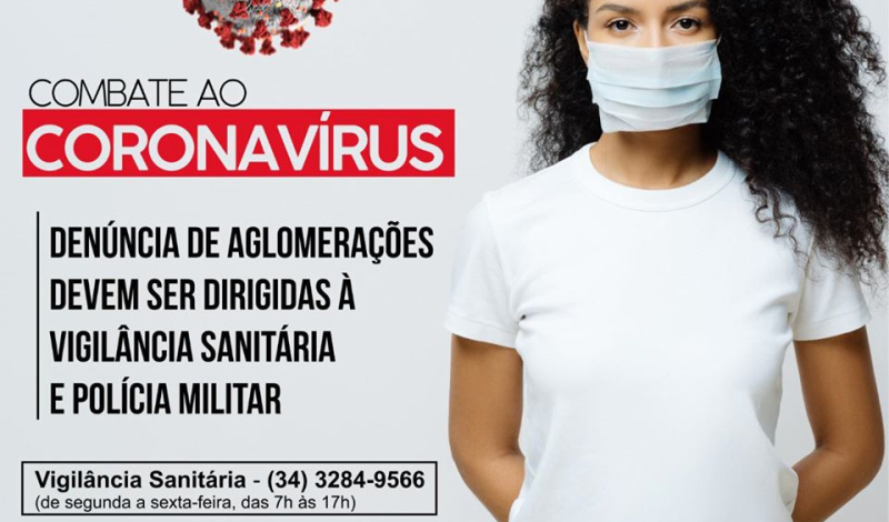 Imagem destaque notícia DENÚNCIA DE AGLOMERAÇÕES DEVEM SER DIRIGIDAS À VIGILÂNCIA SANITÁRIA E POLÍCIA MILITAR