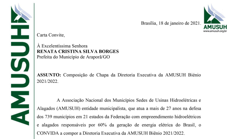 Imagem destaque notícia PREFEITA RENATA É CONVIDADA PARA ASSUMIR VICE-PRESIDÊNCIA DA AMUSUH