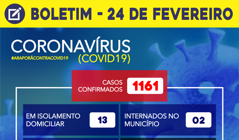 Imagem destaque notícia BOLETIM CORONAV&Iacute;RUS - 24/02/2021