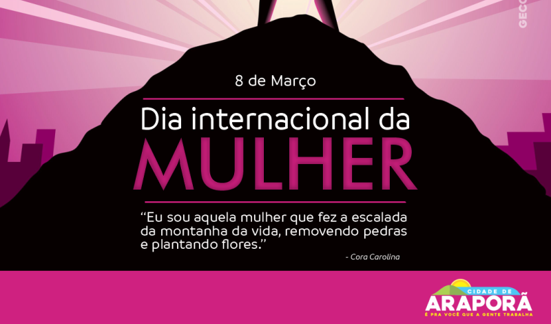 Imagem destaque notícia 08 DE MARÇO – DIA INTERNACIONAL DA MULHER