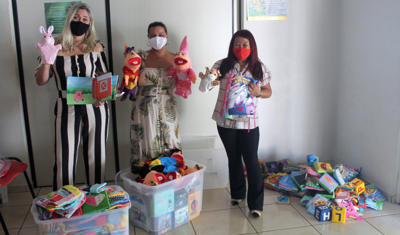 Imagem destaque notícia EDUCA&Ccedil;&Atilde;O INFANTIL RECEBE COLET&Acirc;NEAS EDUCATIVAS