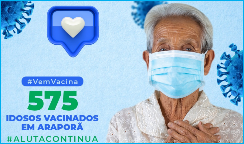 Imagem destaque notícia 575 IDOSOS VACINADOS EM ARAPOR&Atilde;