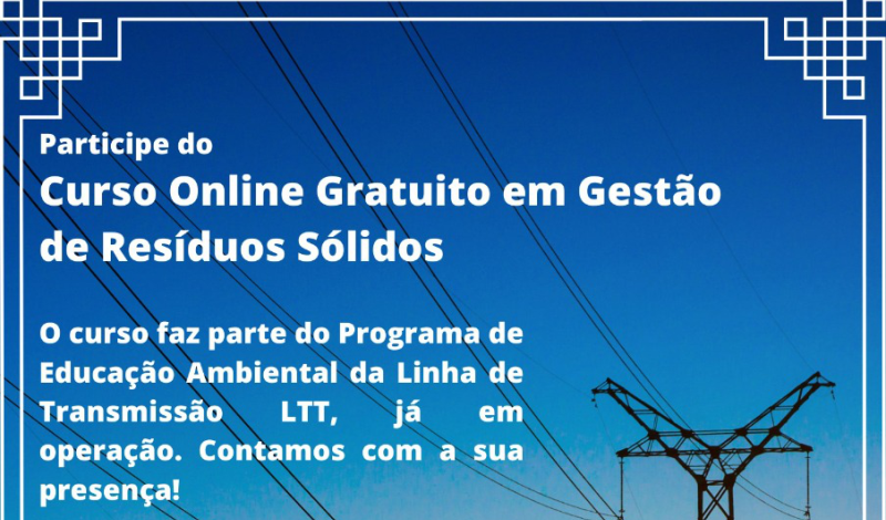 Imagem destaque notícia PEA LTT PROMOVE CURSO ONLINE E GRATUITO NA &Aacute;REA DE GEST&Atilde;O EM RES&Iacute;DUOS S&Oacute;LIDOS