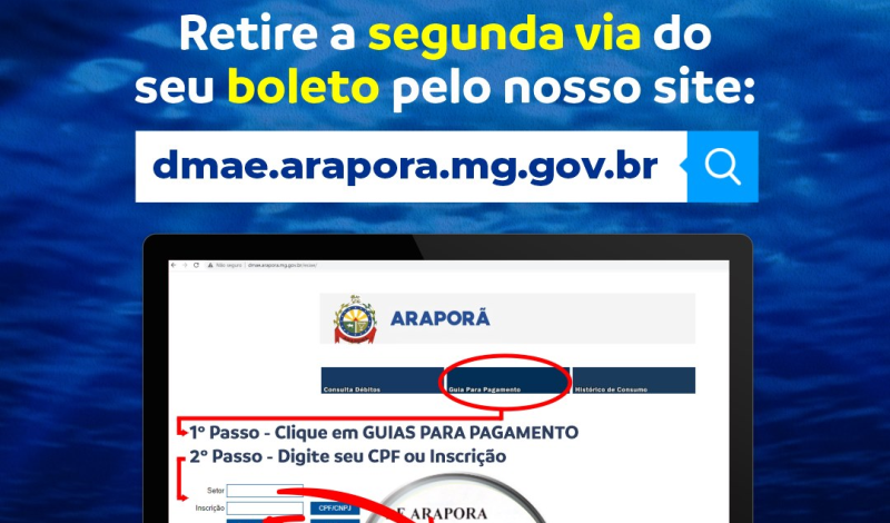 Imagem destaque notícia DMAE AGORA TEM SITE PARA EMISSÃO DE BOLETOS E CONSULTAS