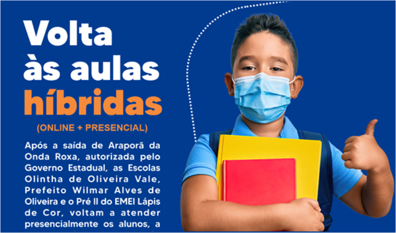 Imagem destaque notícia EDUCA&Ccedil;&Atilde;O DE ARAPOR&Atilde; RETOMA NA PR&Oacute;XIMA SEMANA SISTEMA MISTO DE ENSINO