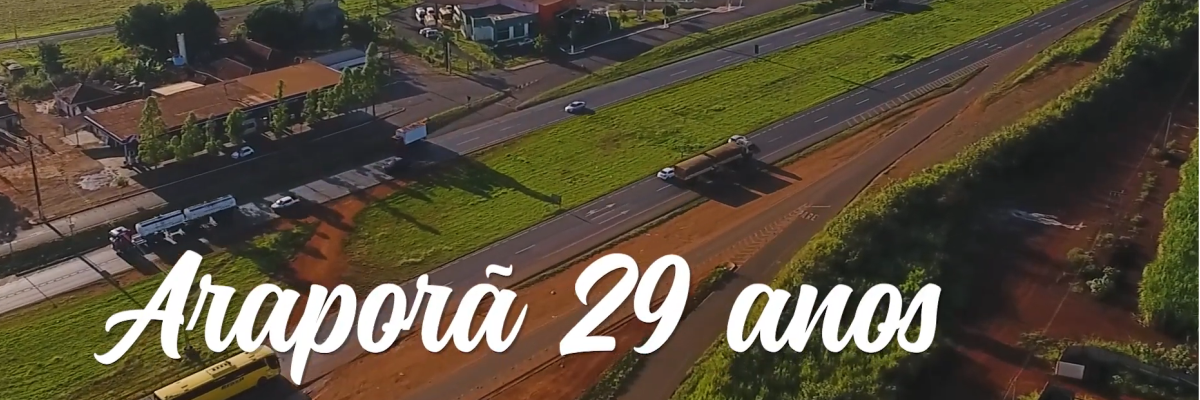 Imagem destaque notícia AOS 29 ANOS, ARAPORÃ GANHA OBRAS QUE SOMAM MAIS DE R$ 7 MILHÕES