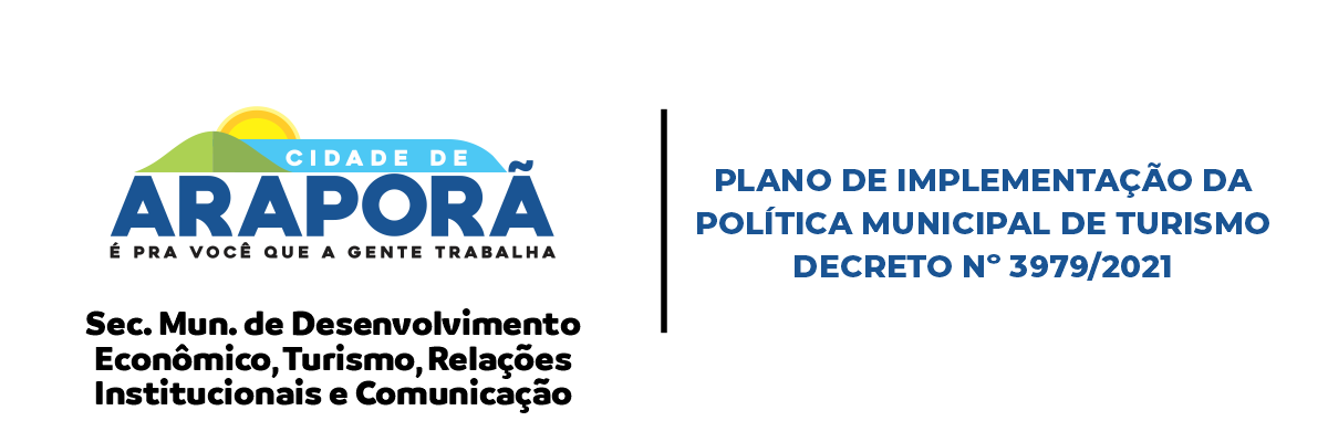 Imagem destaque notícia PLANO DE IMPLEMENTAÇÃO DA POLITICA MUNICIPAL DE TURISMO - DECRETO Nº 3979/2021