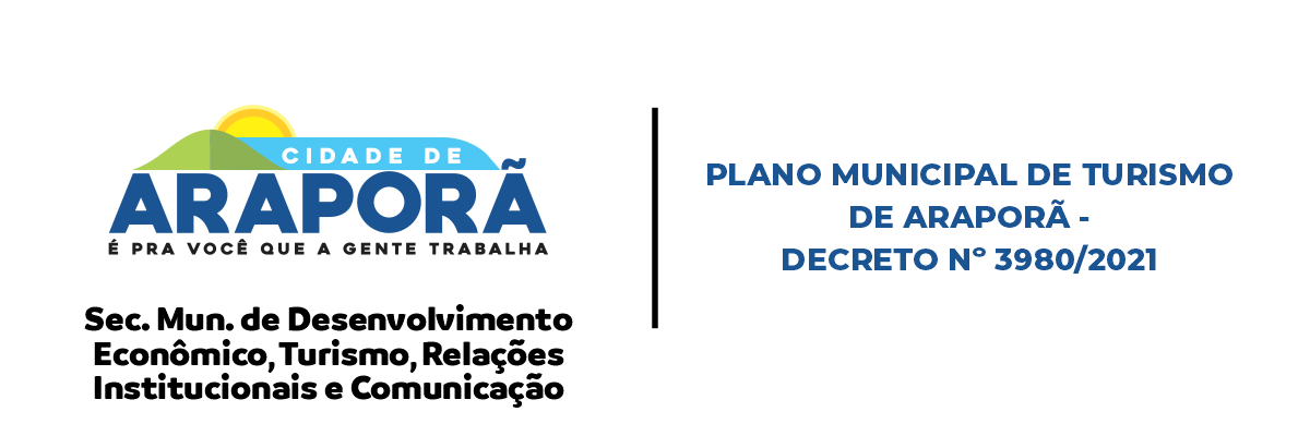 Imagem destaque notícia PLANO MUNICIPAL DE TURISMO DE ARAPORÃ - DECRETO Nº 3980/2021