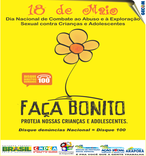 Imagem destaque notícia Araporã abraça a Campanha Faça Bonito e elabora estratégias de combate ao abuso e à exploração sexual de crianças e adolescentes