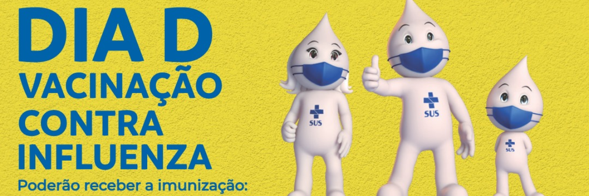 Imagem destaque notícia S&Aacute;BADO (24/07) SER&Aacute; MAIS UM DIA D DA VACINA&Ccedil;&Atilde;O CONTRA GRIPE