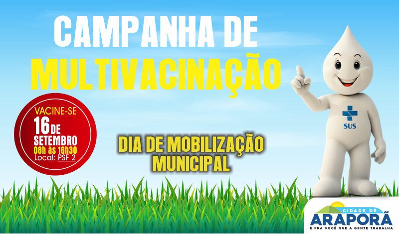 Imagem destaque notícia Saúde prepara Campanha de Multivacinação