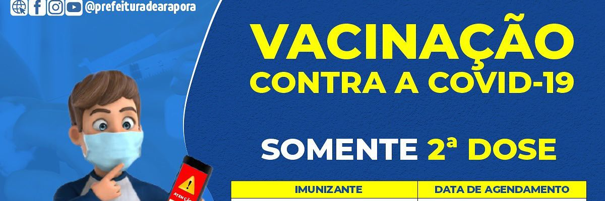 Imagem destaque notícia SEGUNDA DOSE ANTECIPADA PARA VACINADOS COM ASTRAZENECA