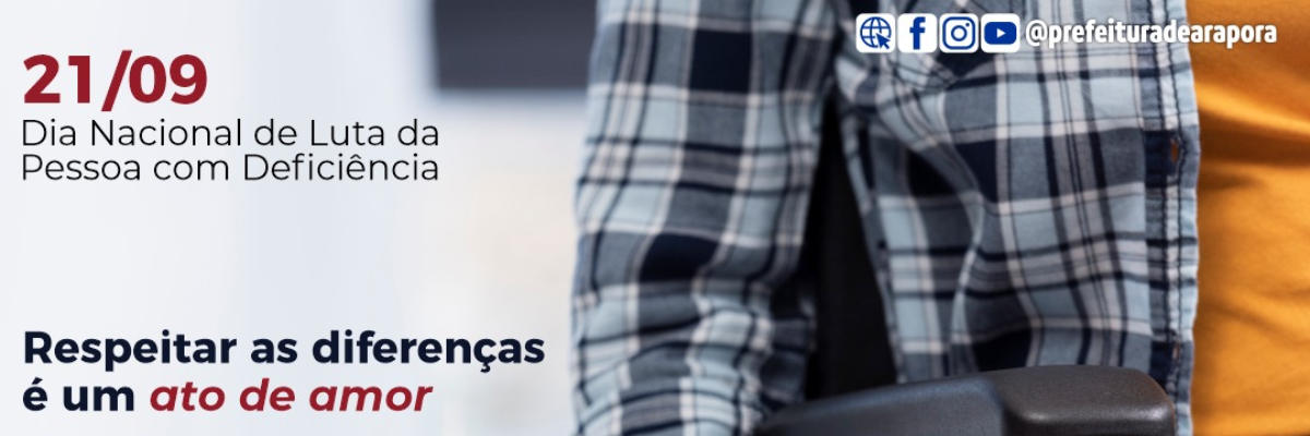 Imagem destaque notícia 21 DE SETEMBRO - DIA NACIONAL DE LUTA DAS PESSOAS COM DEFICIÊNCIA