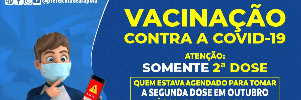 Imagem destaque notícia TEM AGENDAMENTO DE VACINA NO M&Ecirc;S DE OUTUBRO? ENT&Atilde;O CORRE PRA VACINAR