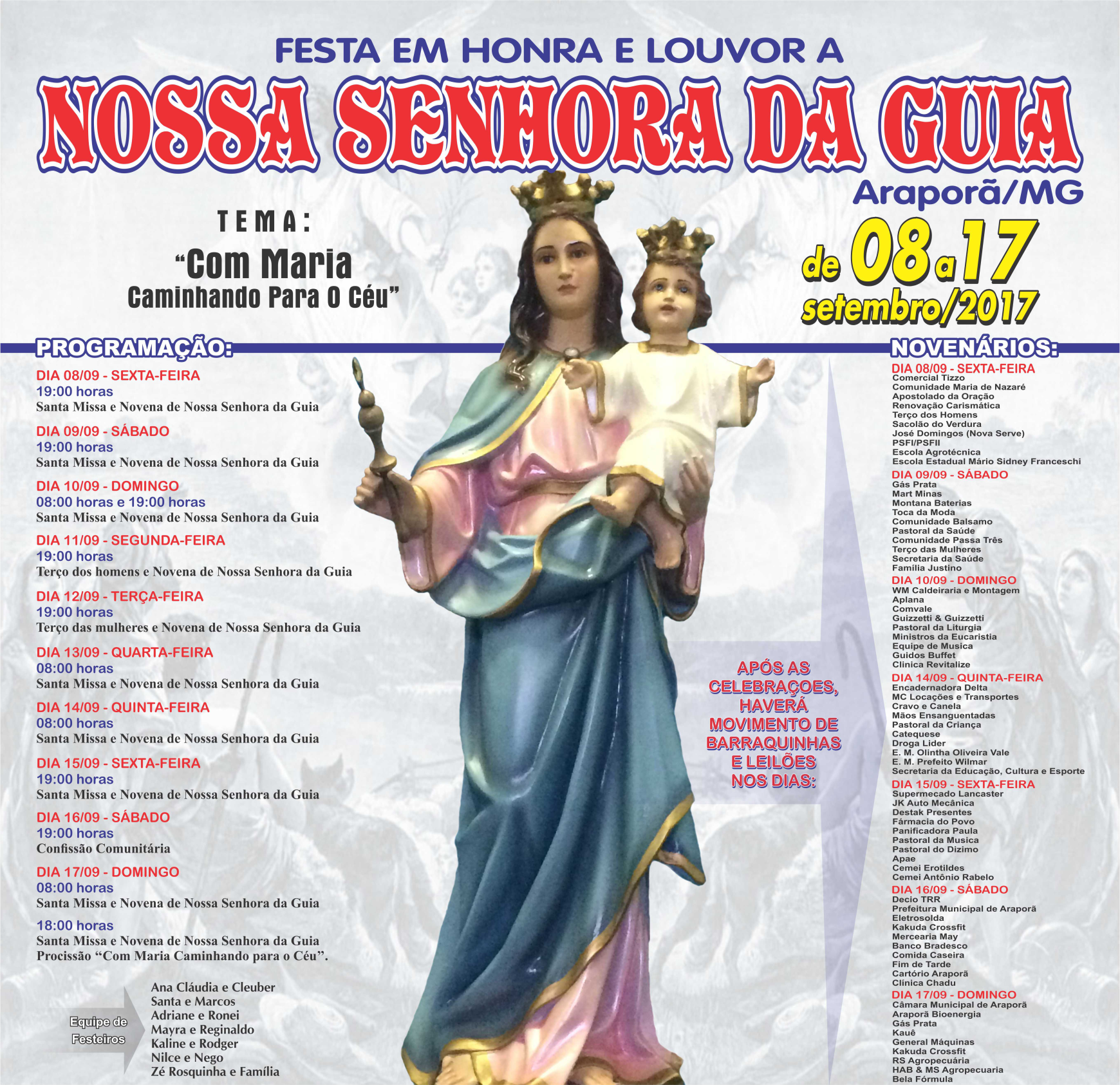 Imagem destaque notícia Festa em louvor à Nossa Senhora da Guia termina no doimingo