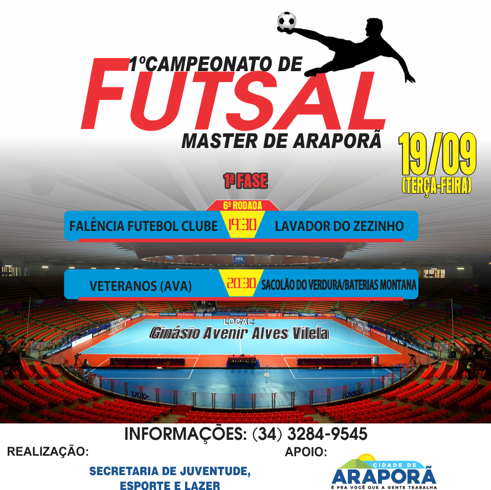 Imagem destaque notícia Após cinco rodadas torneio de Futsal Master começa a definir finalistas
