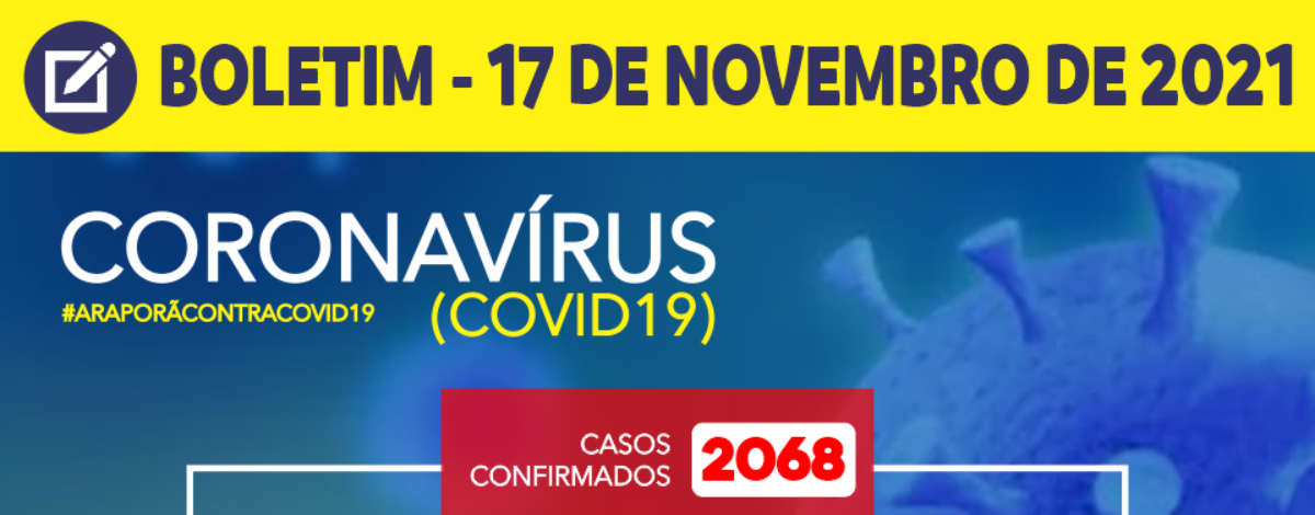 Imagem destaque notícia BOLETIM CORONAV&Iacute;RUS - 17/11/2021
