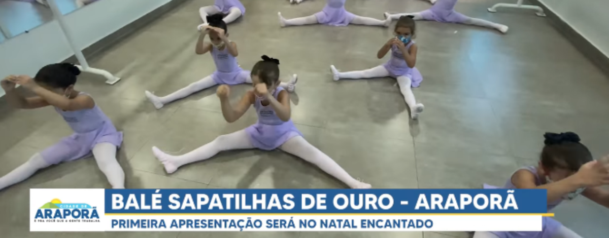Imagem destaque notícia PRIMEIRA APRESENTAÇÃO DO BALÉ SAPATILHAS DE OURO SERÁ NO NATAL ENCANTADO