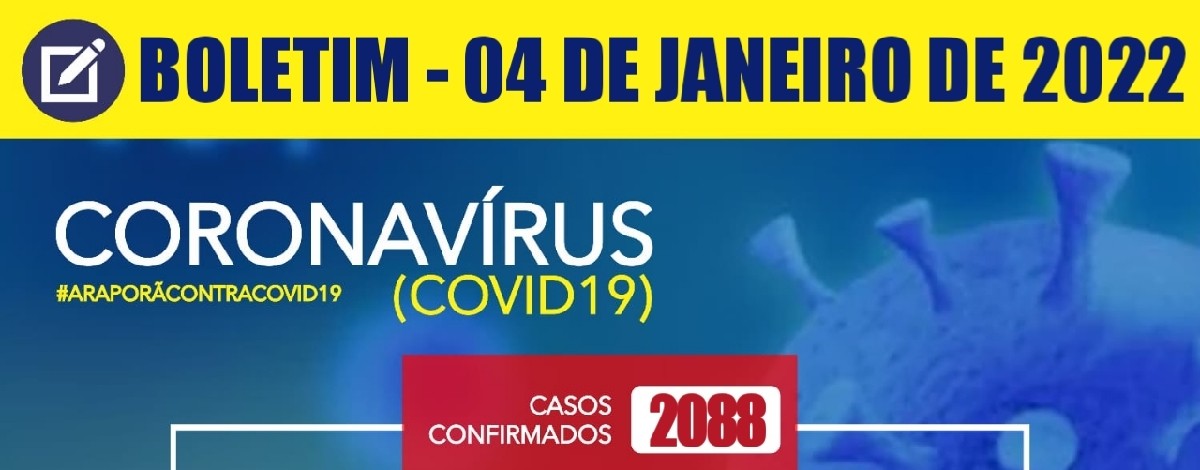 Imagem destaque notícia BOLETIM CORONAVÍRUS - 04/01/2022