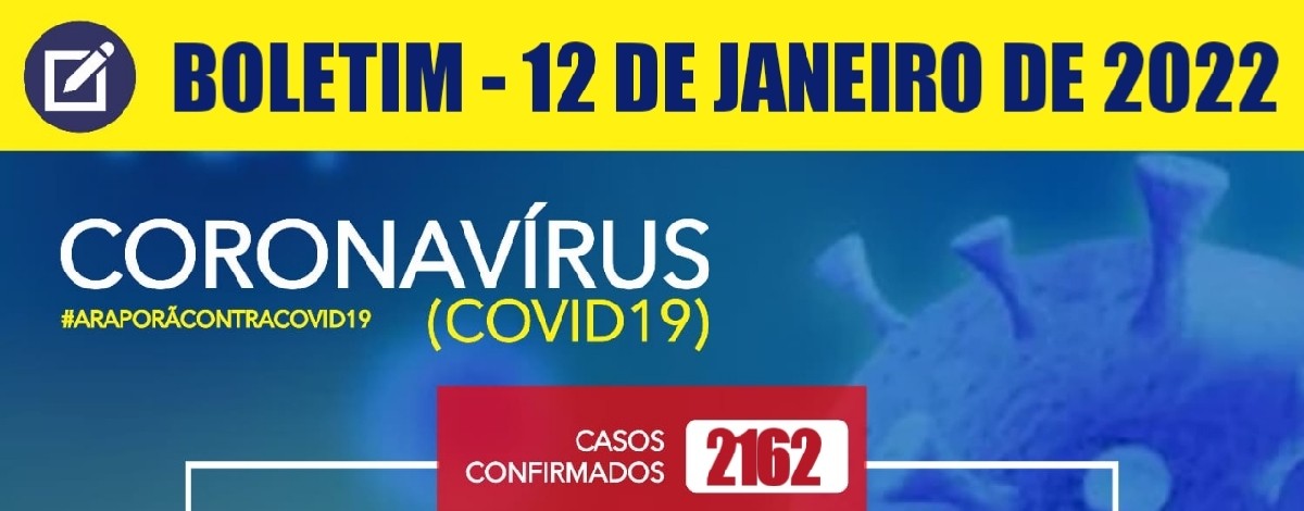 Imagem destaque notícia BOLETIM CORONAVÍRUS - 12/01/2022