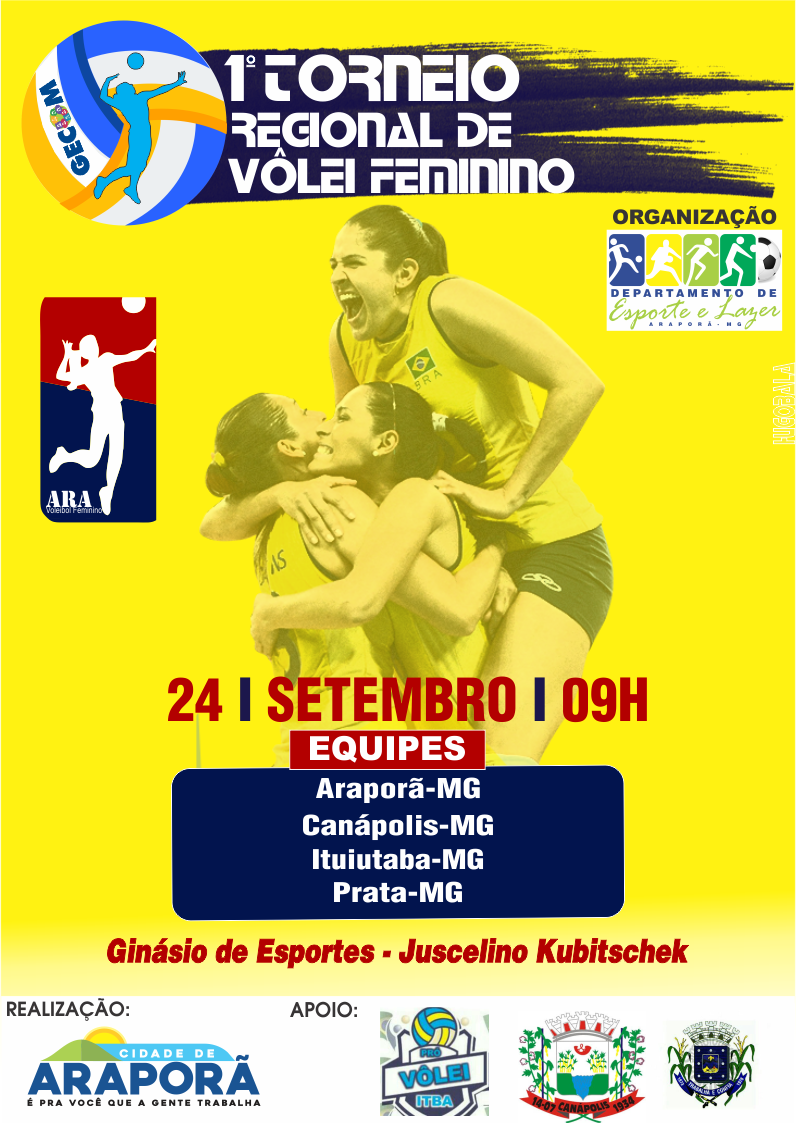 Imagem destaque notícia Araporã recebe etapa do Torneio Regional de Vôlei Feminino